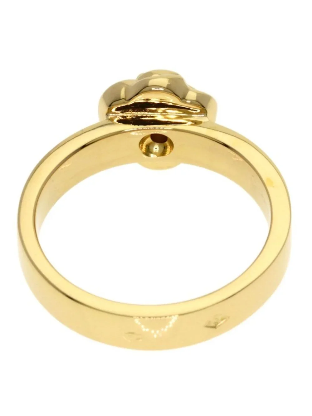 Chanel Camellia Diamond Ring 18K Yellow Gold